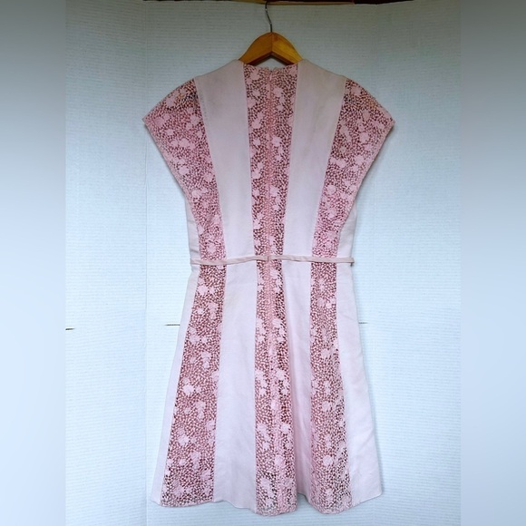 GIAMBATTISTA VALLI Lace Pattern Mini Dress light pink - Picture 5 of 10